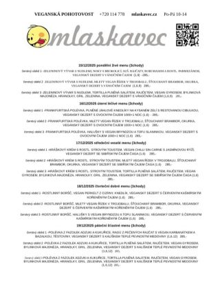 POSLEDNÍ ŠTĚDRÝ TÝDEN s vegan Mlaskavcem 15.-19. prosince 2025 Dobrou chuť všem soucitným vinšujem ! #mlaskavec...